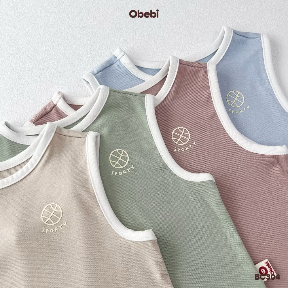 OBEBI - Bộ ba lỗ viền phối màu(66-110)