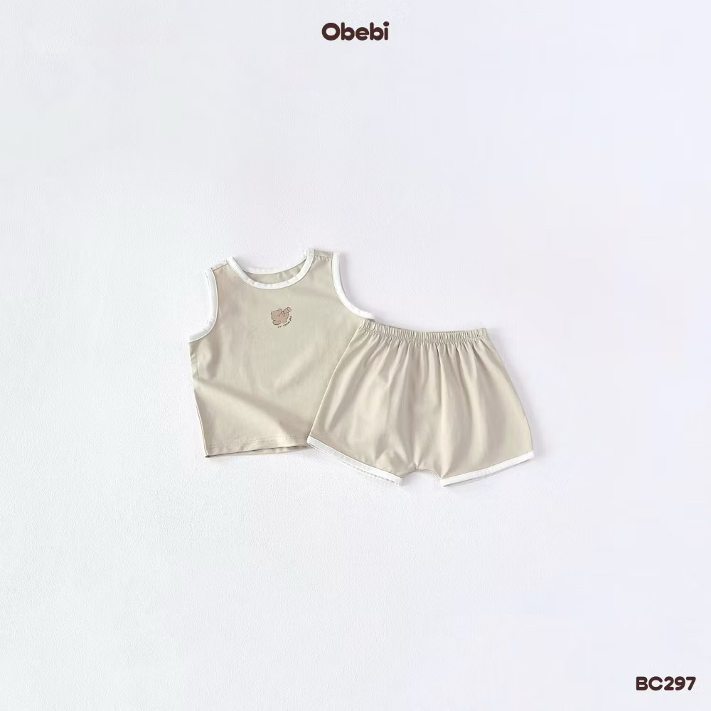 OBEBI - Bộ ba lỗ hoạ tiết gấu(66-110)