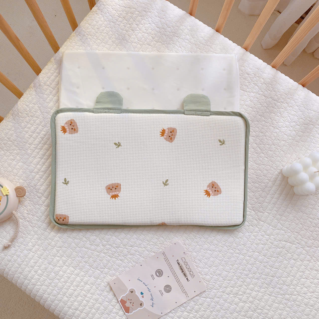 MONONA - GỐI CAO SU NON TAI GẤU