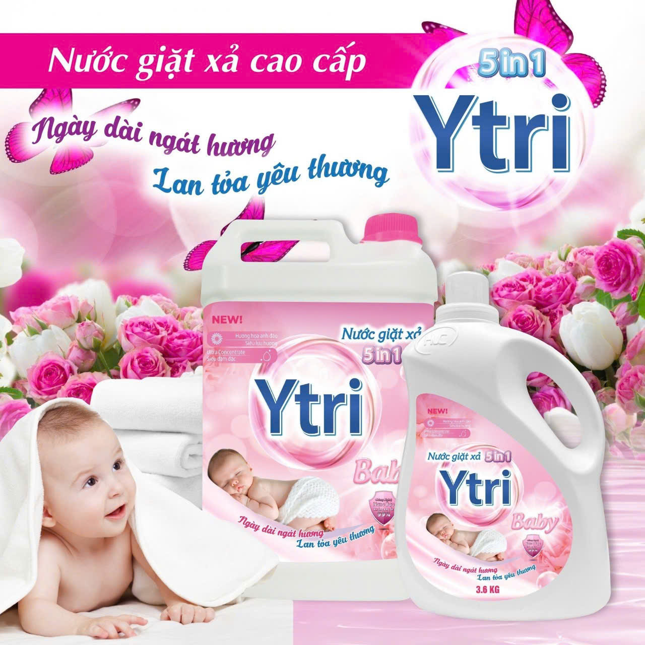YTRI - NƯỚC GIẶT XẢ 5 IN 1