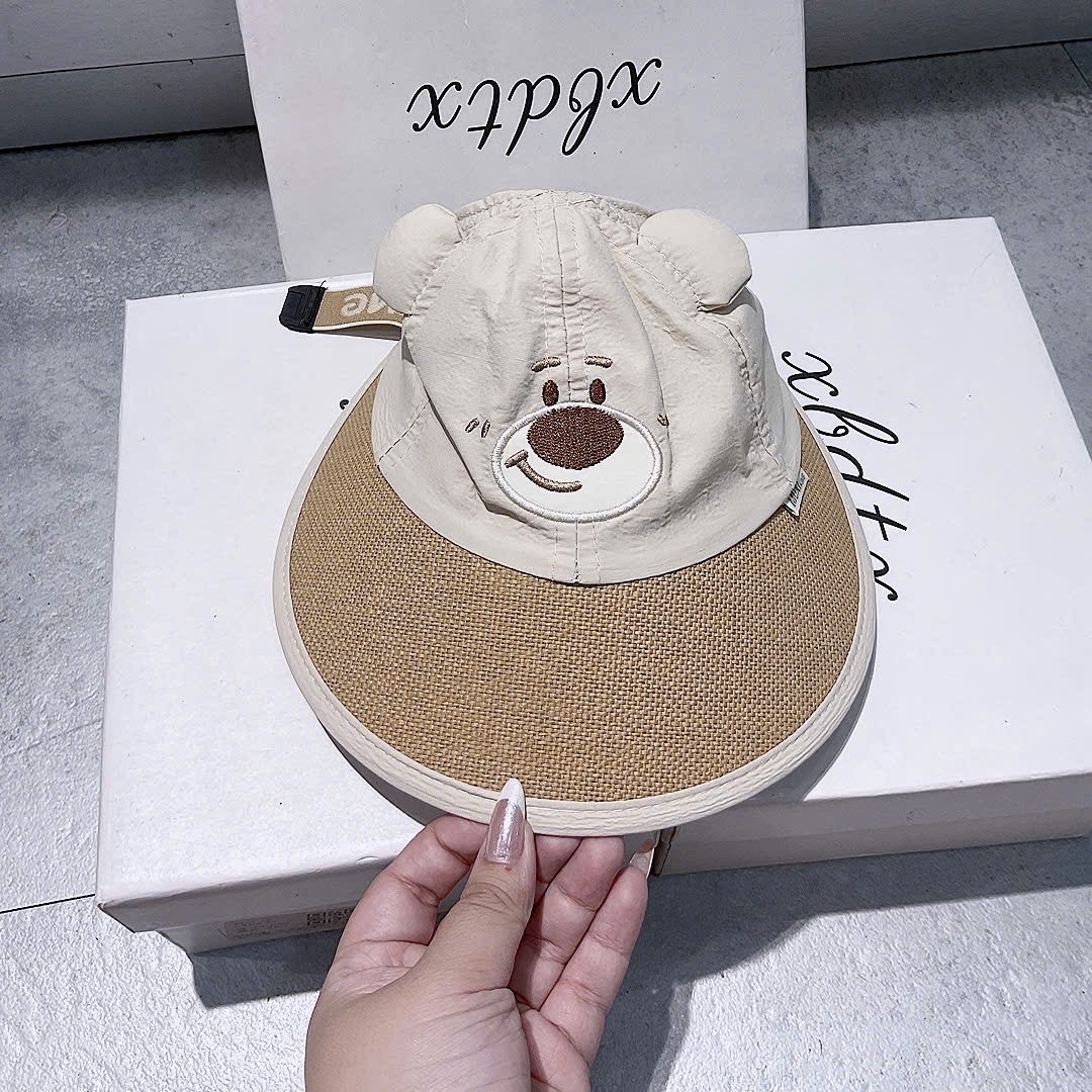 KB - Mũ lưỡi trai gấu rộng vành(2-4Y)