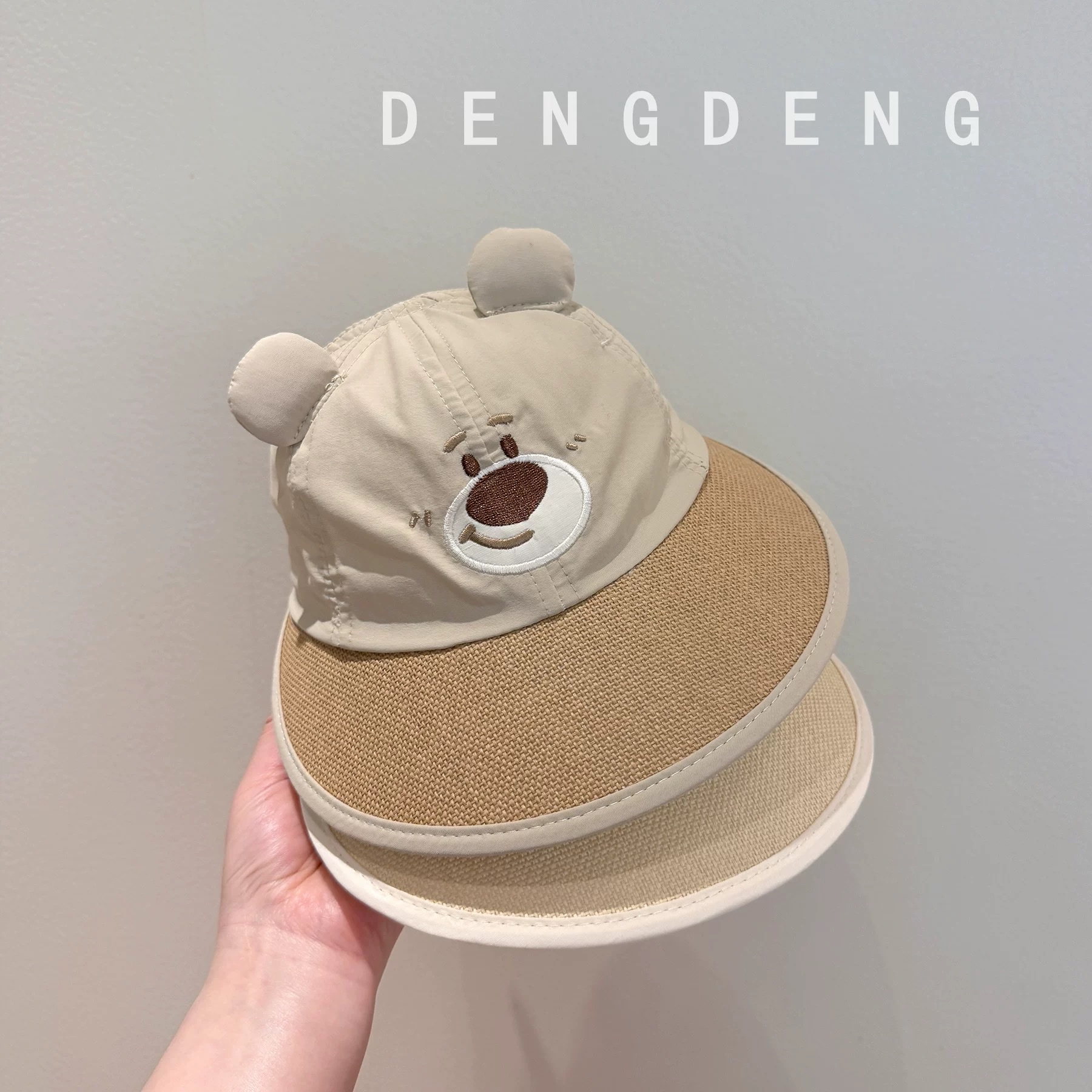 KB - Mũ lưỡi trai gấu rộng vành(2-4Y)