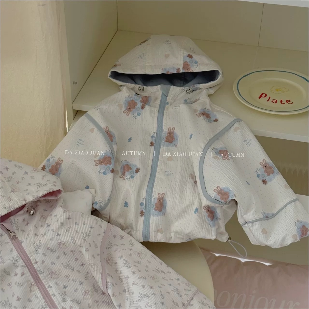 BK - Áo khoác 2 mặt in hoạ tiết hoa (90-150)