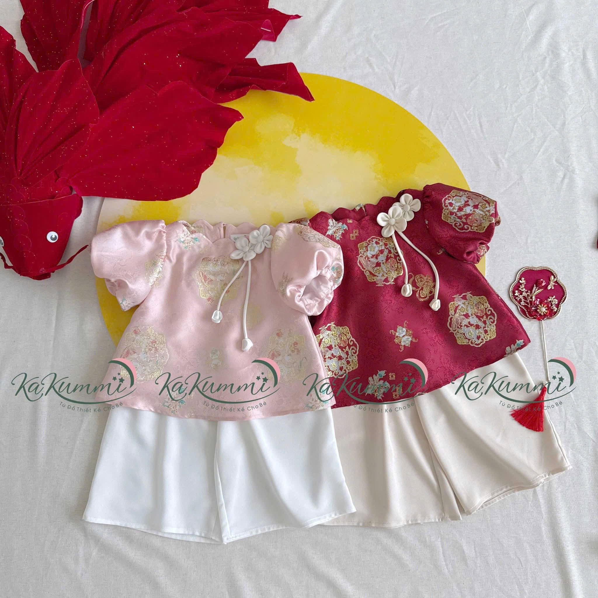 KAKUMMI - Set gấm lụa Nguyệt Viên (70-150)