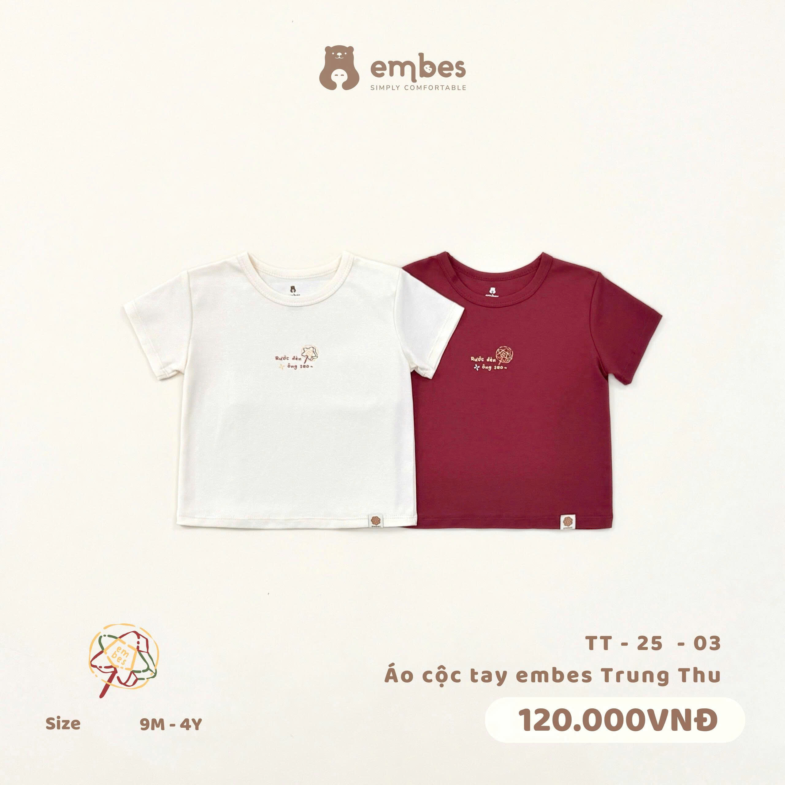 EMBES - Áo phông in hình trung thu (9M-4Y)