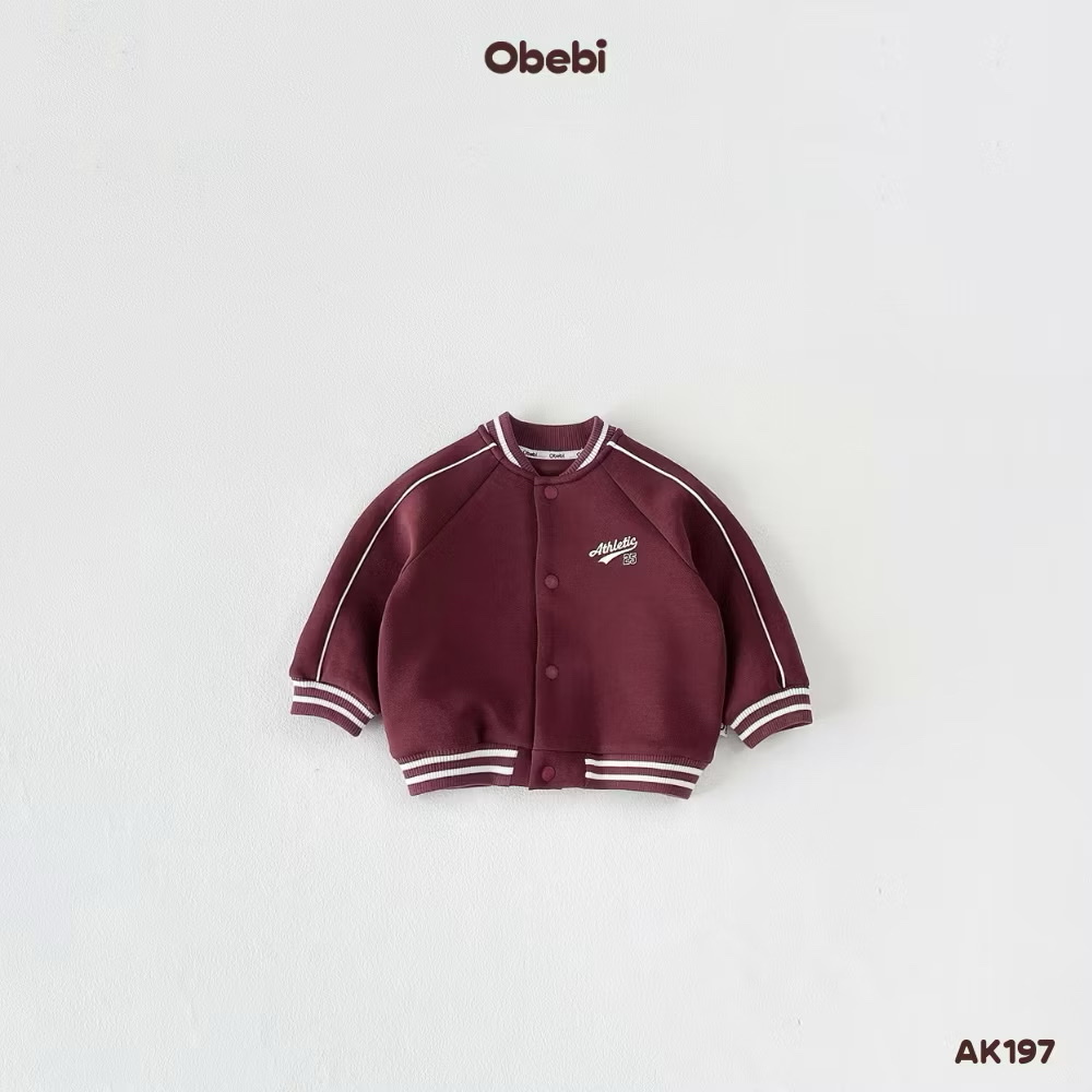 OBEBI - Áo khoác bomber tay raglan(73-120)