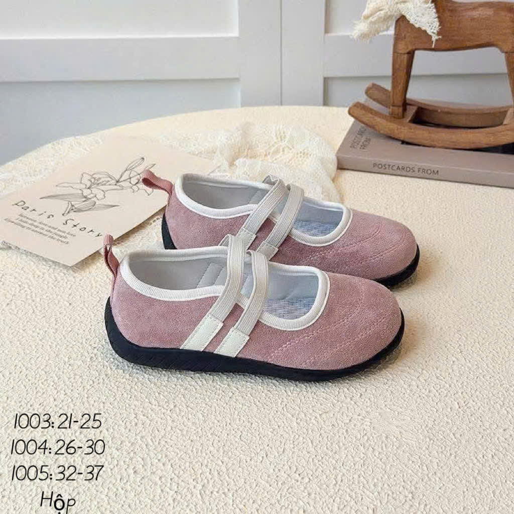 KB - Giày bệt mũi tròn da lộn(26-35)