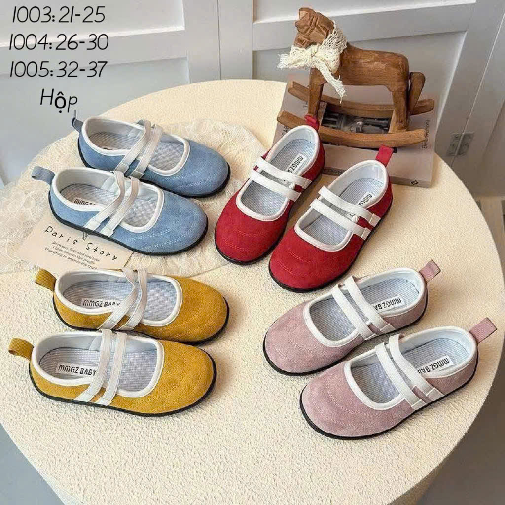 KB - Giày bệt mũi tròn da lộn(26-35)