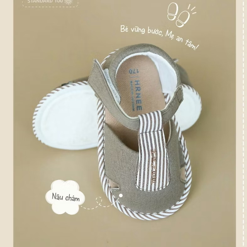HRNEE - Sandal đế mềm chống trượt(13-15)