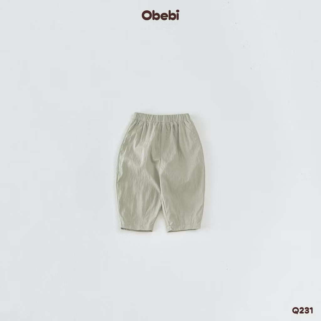 OBEBI - Quần gió dáng Baggy (73-120)