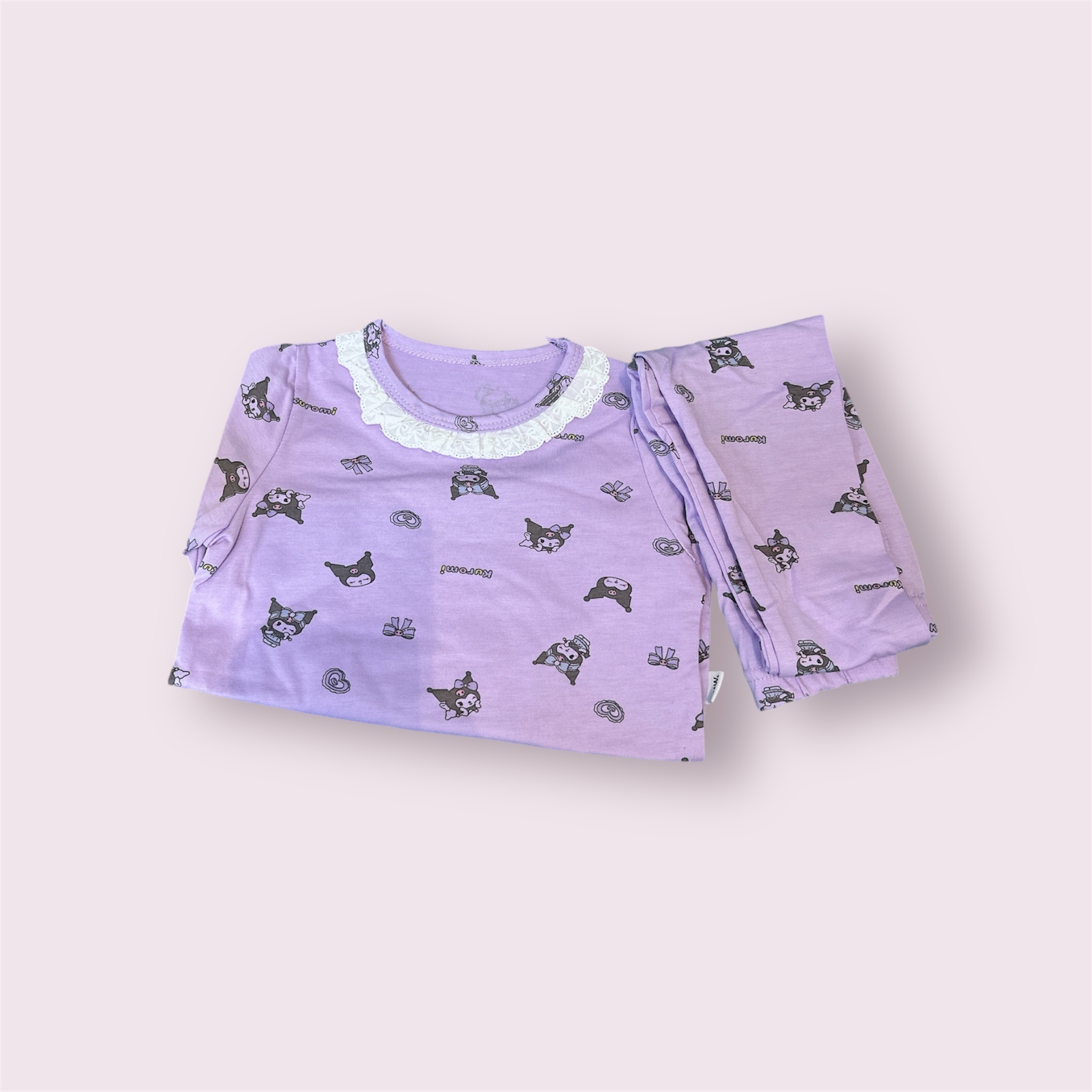 BK - Bộ cotton KUROMI tím (90-140)