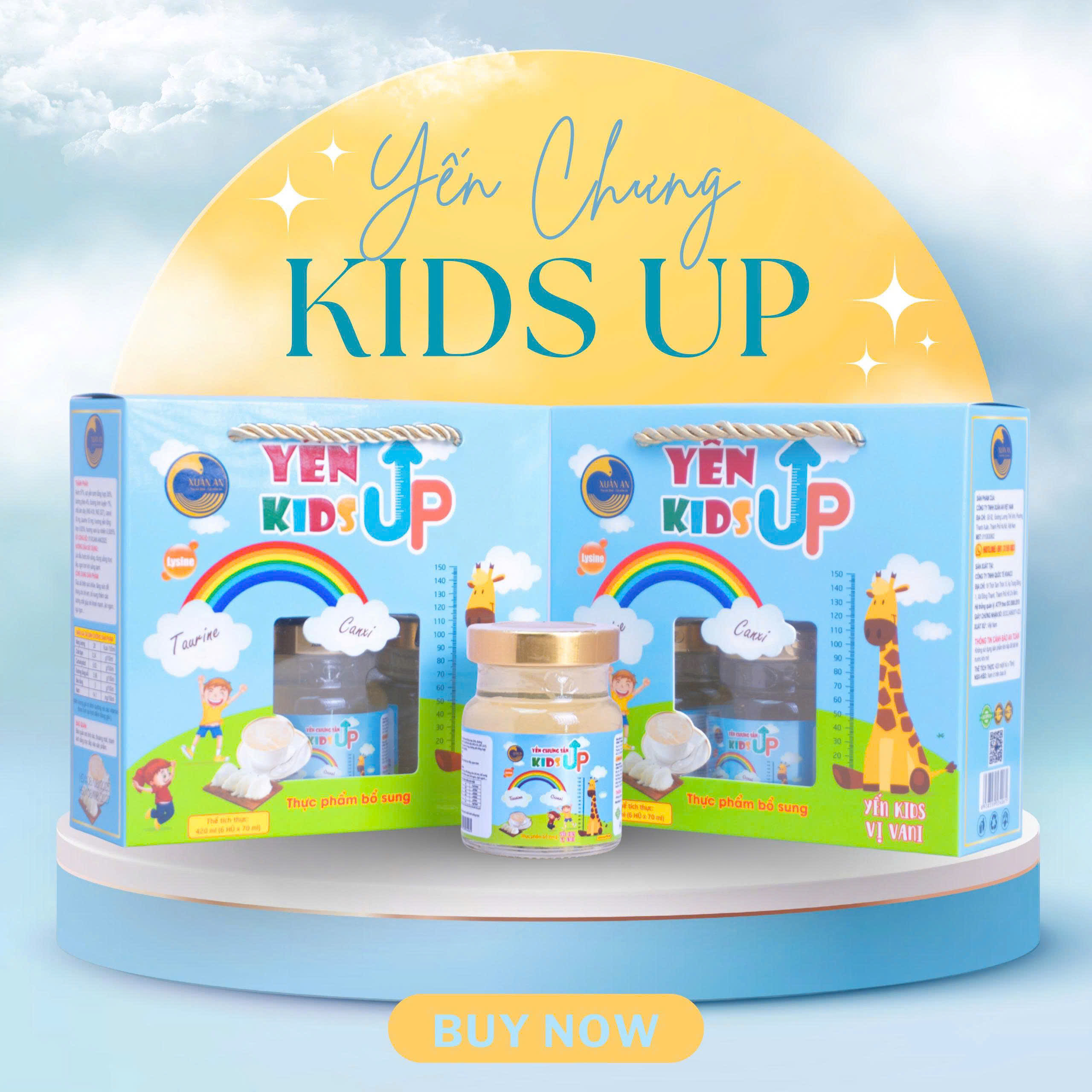XUÂN AN - 1Y+YẾN SÀO CANXI TRẺ EM KIDS UP
