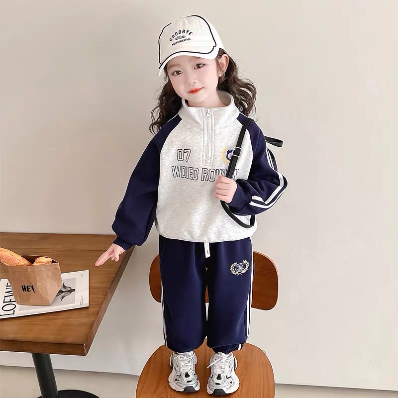 BK - Bộ nỉ 07 cổ cao phối viền (90-150)