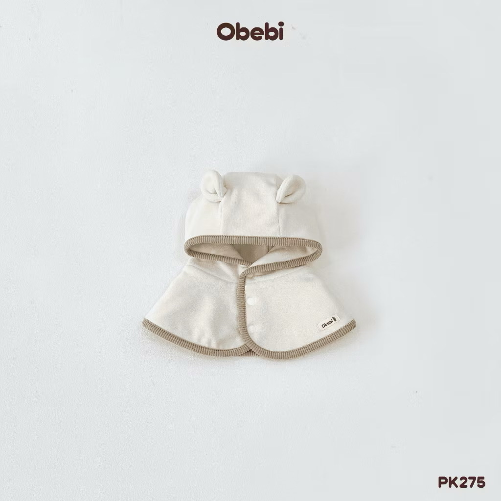 OBEBI - Mũ lông có tai viền phối màu(S,M)