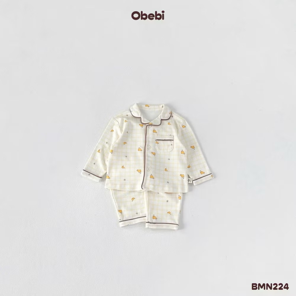 OBEBI - Bộ pijama hoạ tiết thú (73-110)