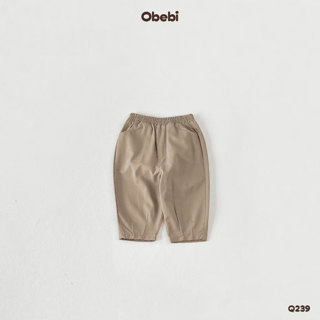 OBEBI - Quần kaki chiết gấu (73-120)