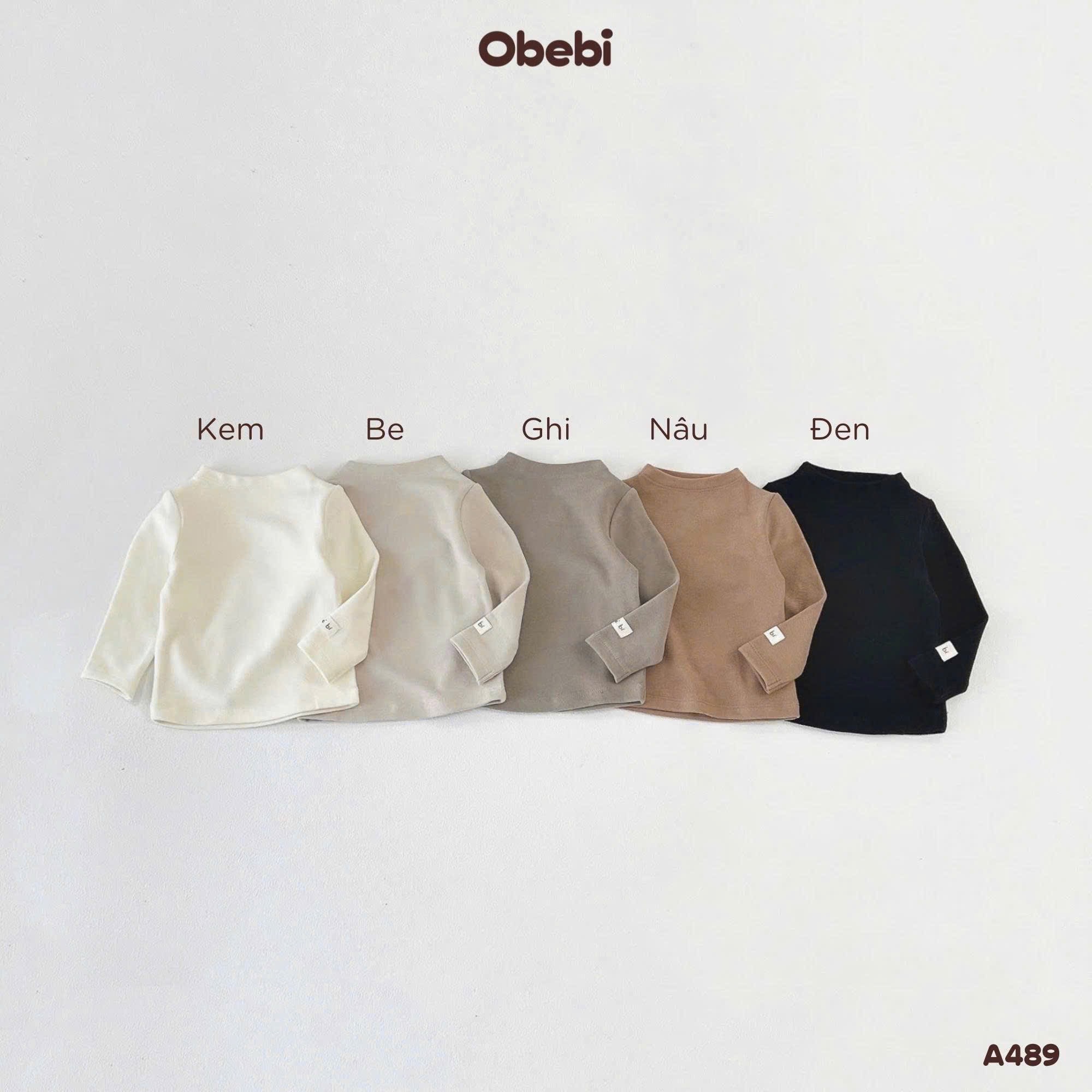 OBEBI - Áo thun giữ nhiệt cổ liền(66-120)