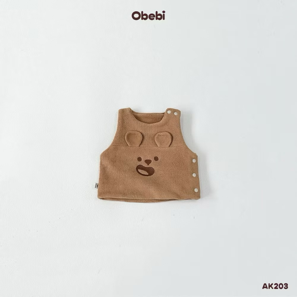 OBEI - Áo gile lông tạo hình thú(66-110)