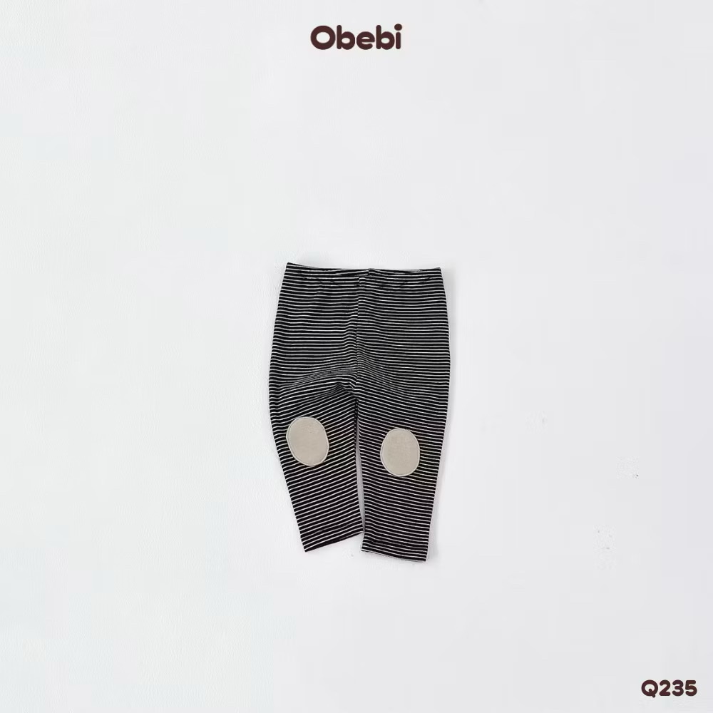 OBEBI - Quần legging kẻ đáp gối(66-110)