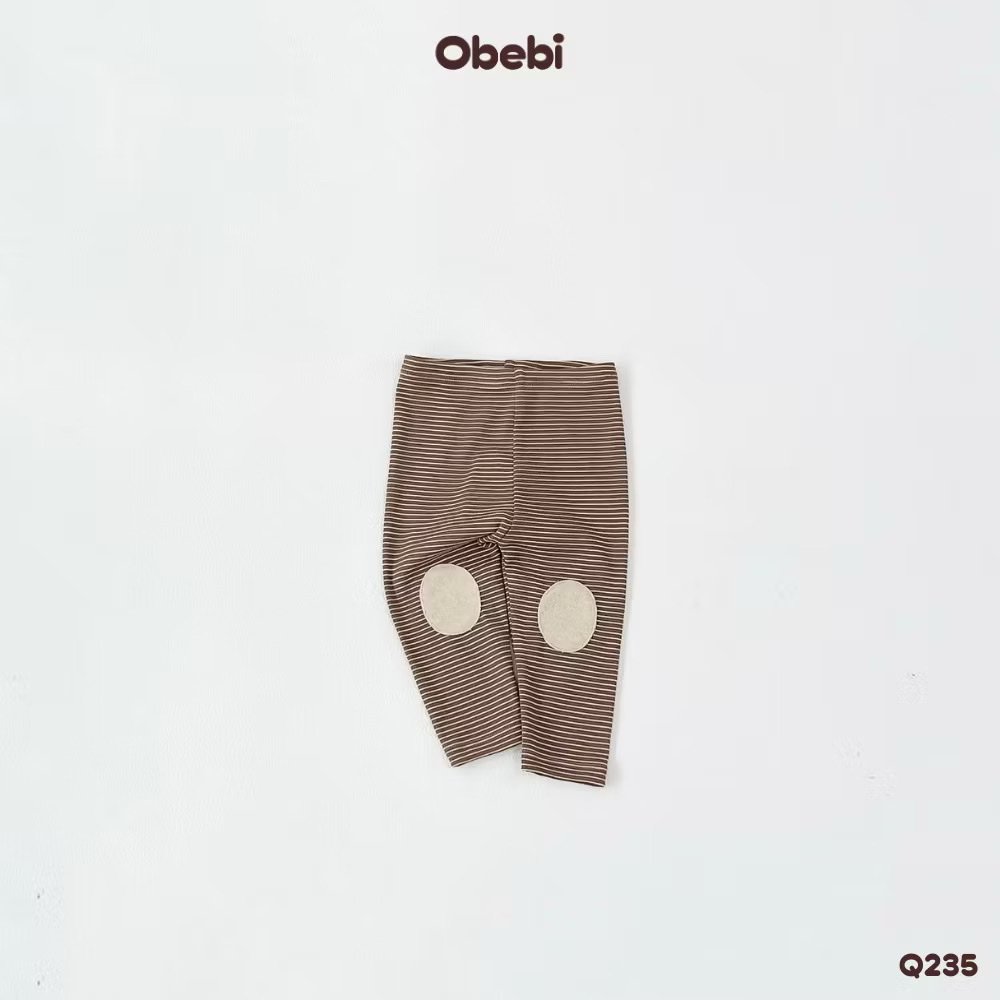OBEBI - Quần legging kẻ đáp gối(66-110)