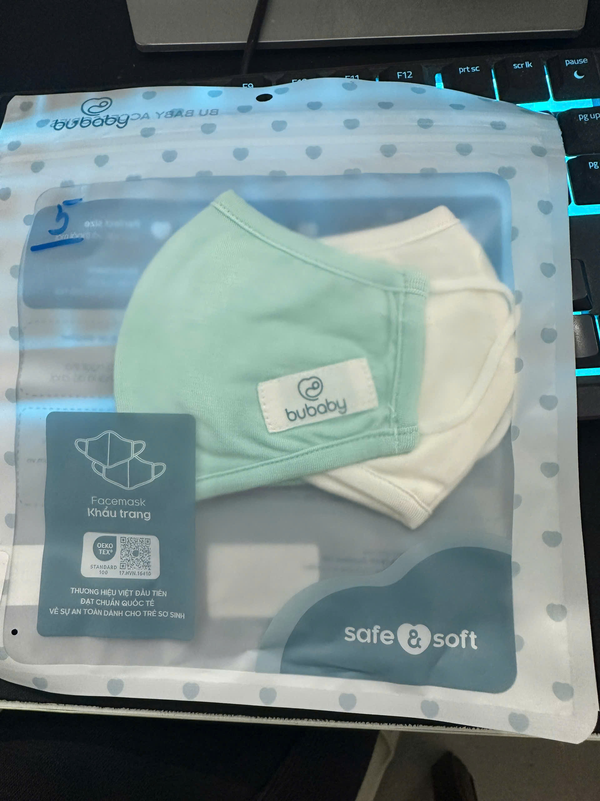 BUBABY - KHẨU TRANG BAMBUS FREE SIZE
