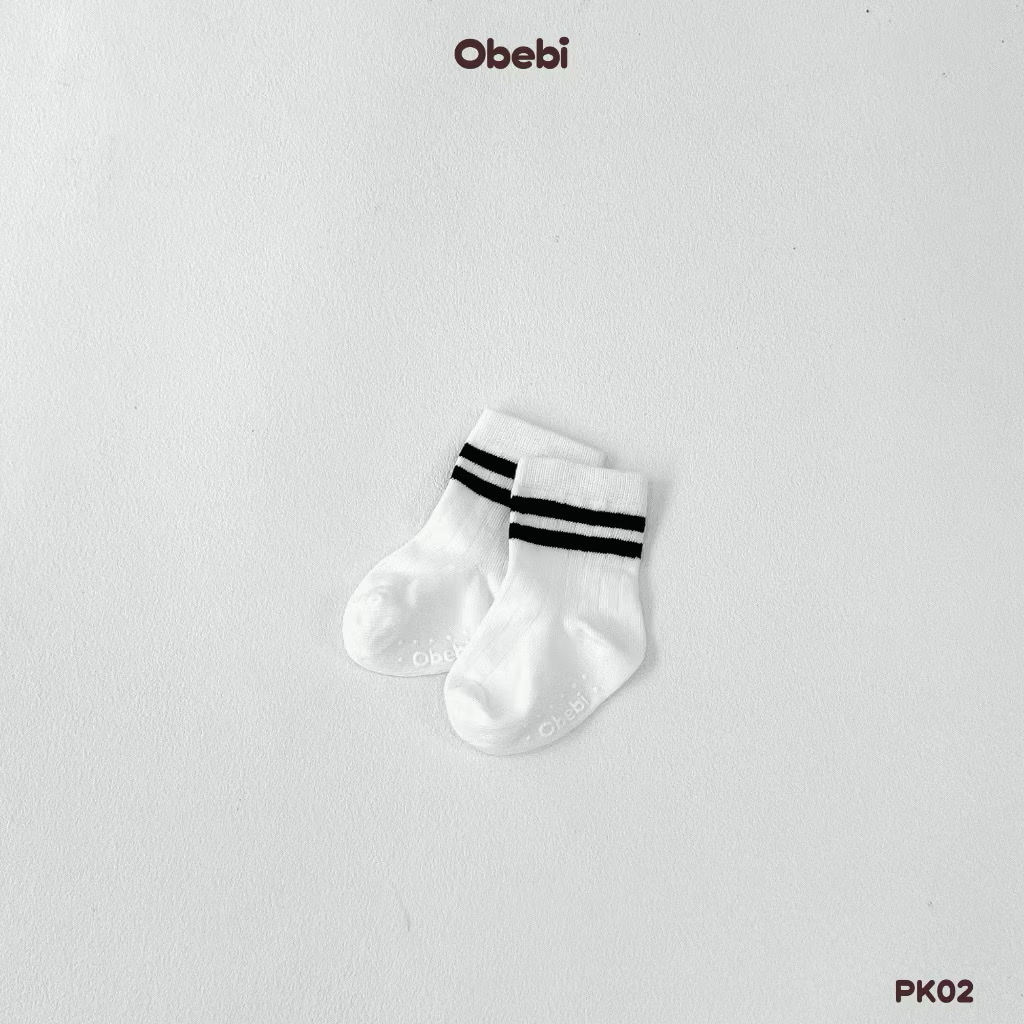 OBEBI - Tất cao cổ phối màu kẻ(S,M,L)