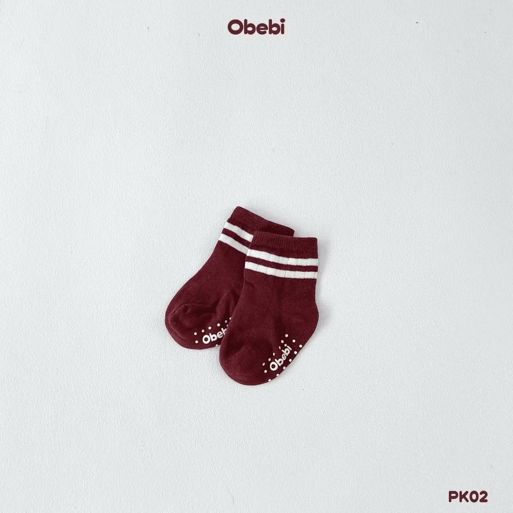 OBEBI - Tất cao cổ phối màu kẻ(S,M,L)