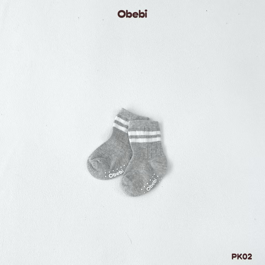 OBEBI - Tất cao cổ phối màu kẻ(S,M,L)