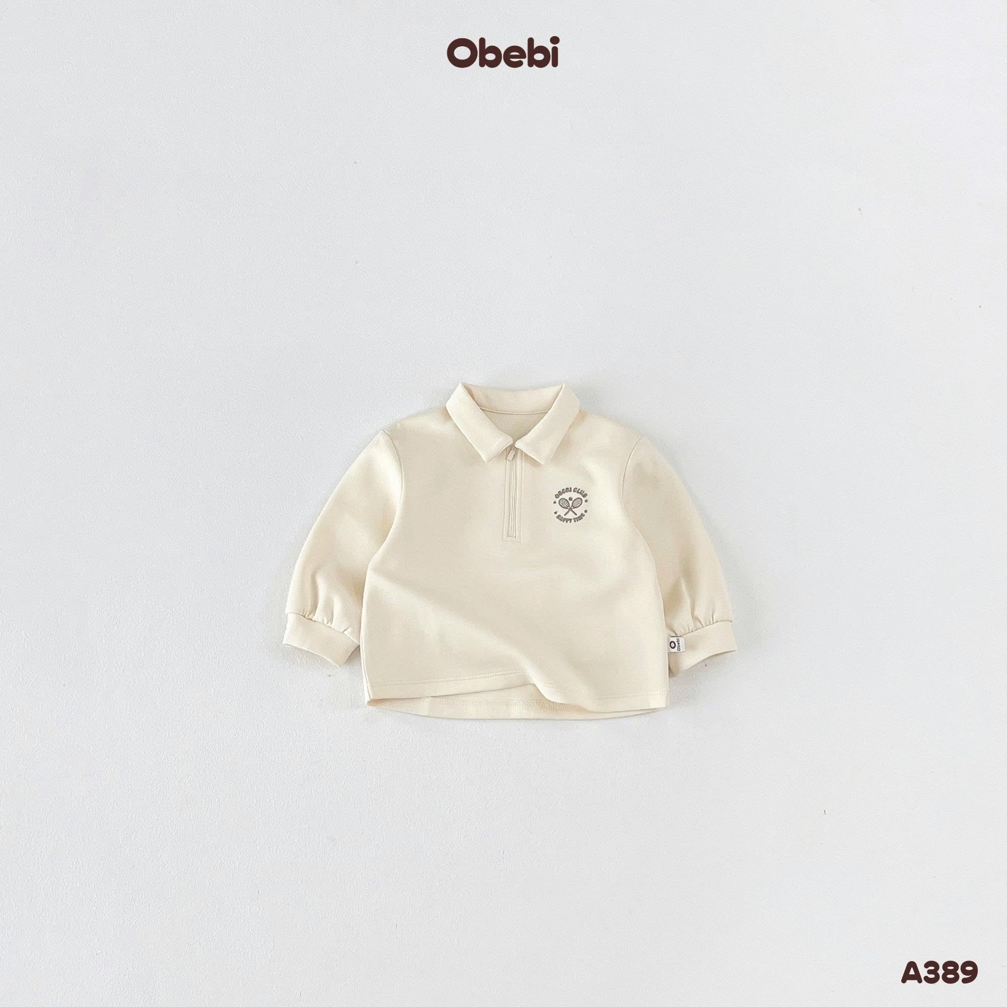 OBEBI - Áo Polo cổ khoá(80-120)