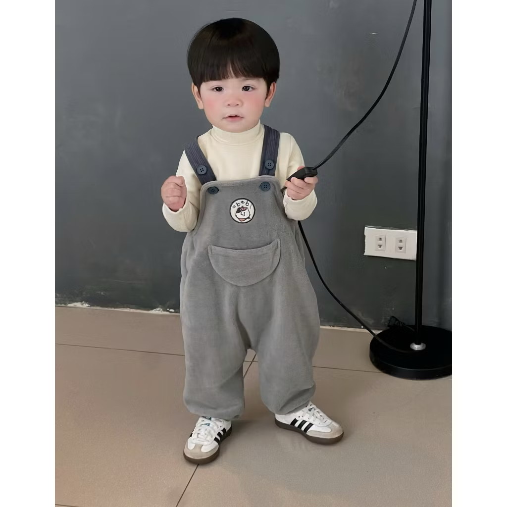 OBEBI - Yếm lông cừu thêu patch Obebi (73-110)