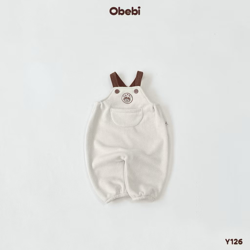 OBEBI - Yếm lông cừu thêu patch Obebi (73-110)