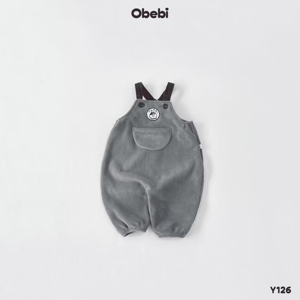 OBEBI - Yếm lông cừu thêu patch Obebi (73-110)
