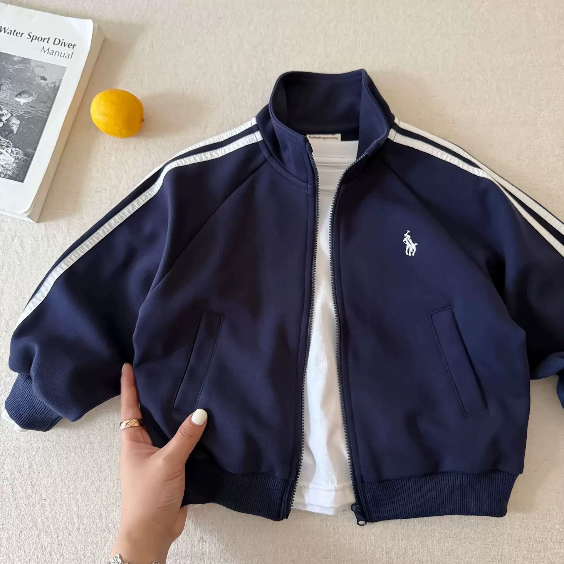 BK - Áo khoác ngựa tay phối kẻ(90-140)