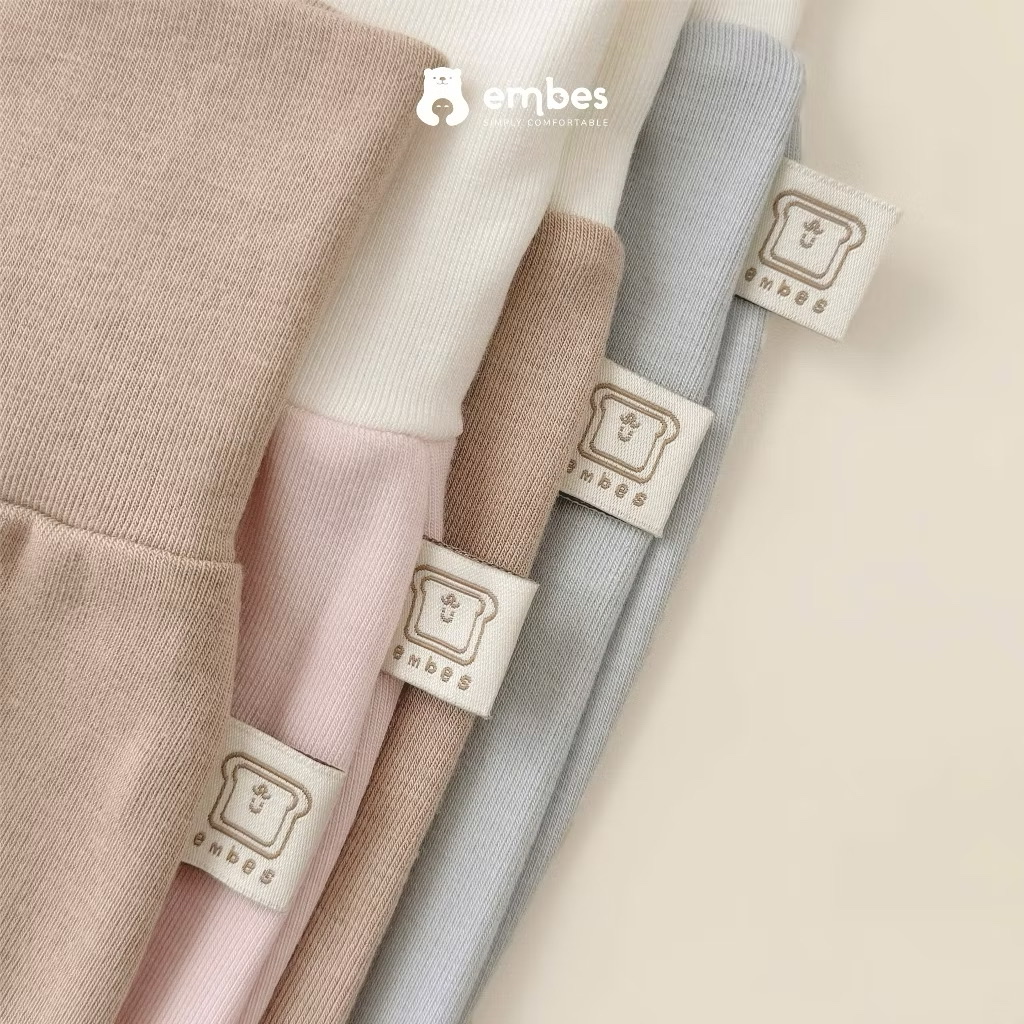 EMBES - Bộ dài tay quần cạp cao embé baby(0-9M)