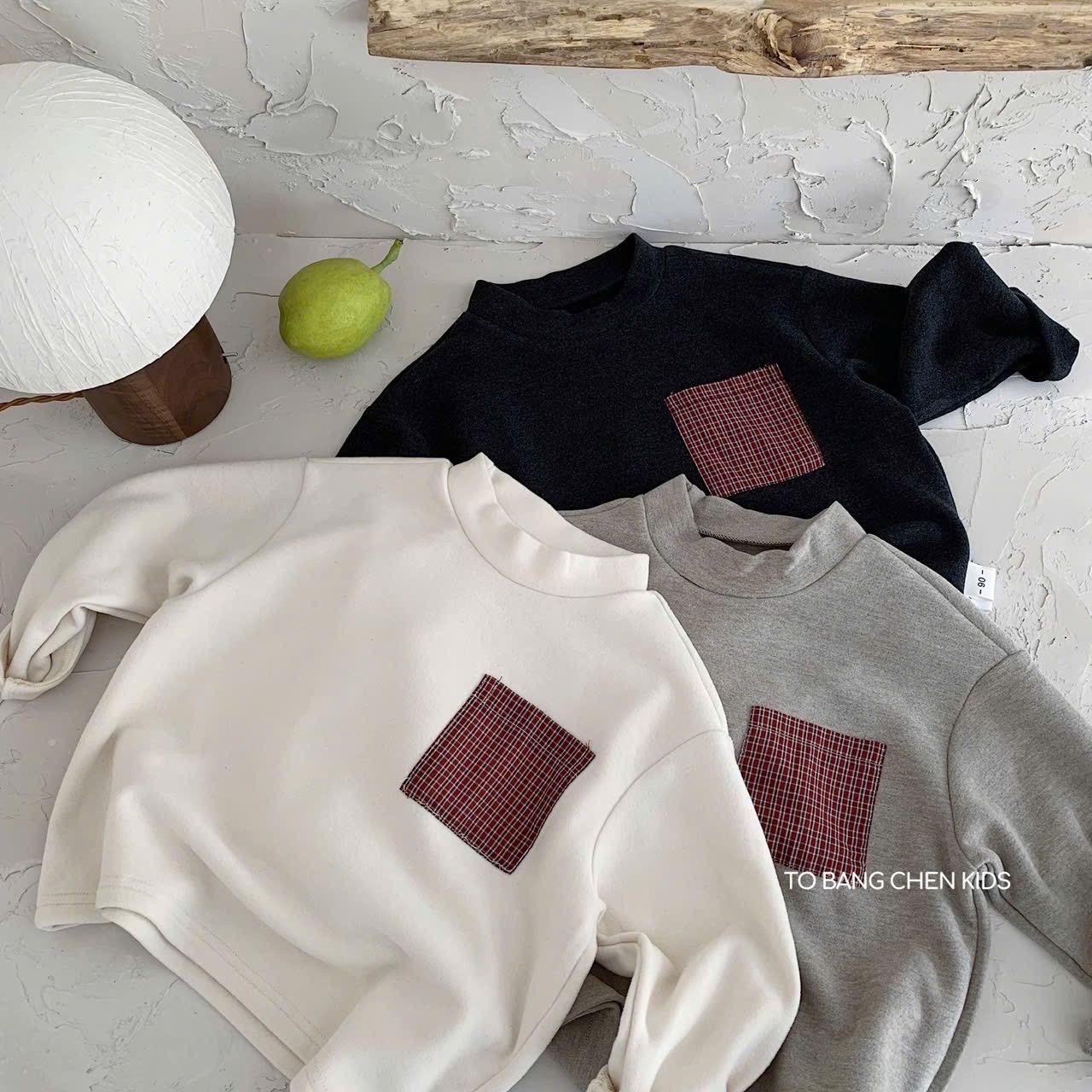 BK - Áo giữ nhiệt túi kẻ(90-140)