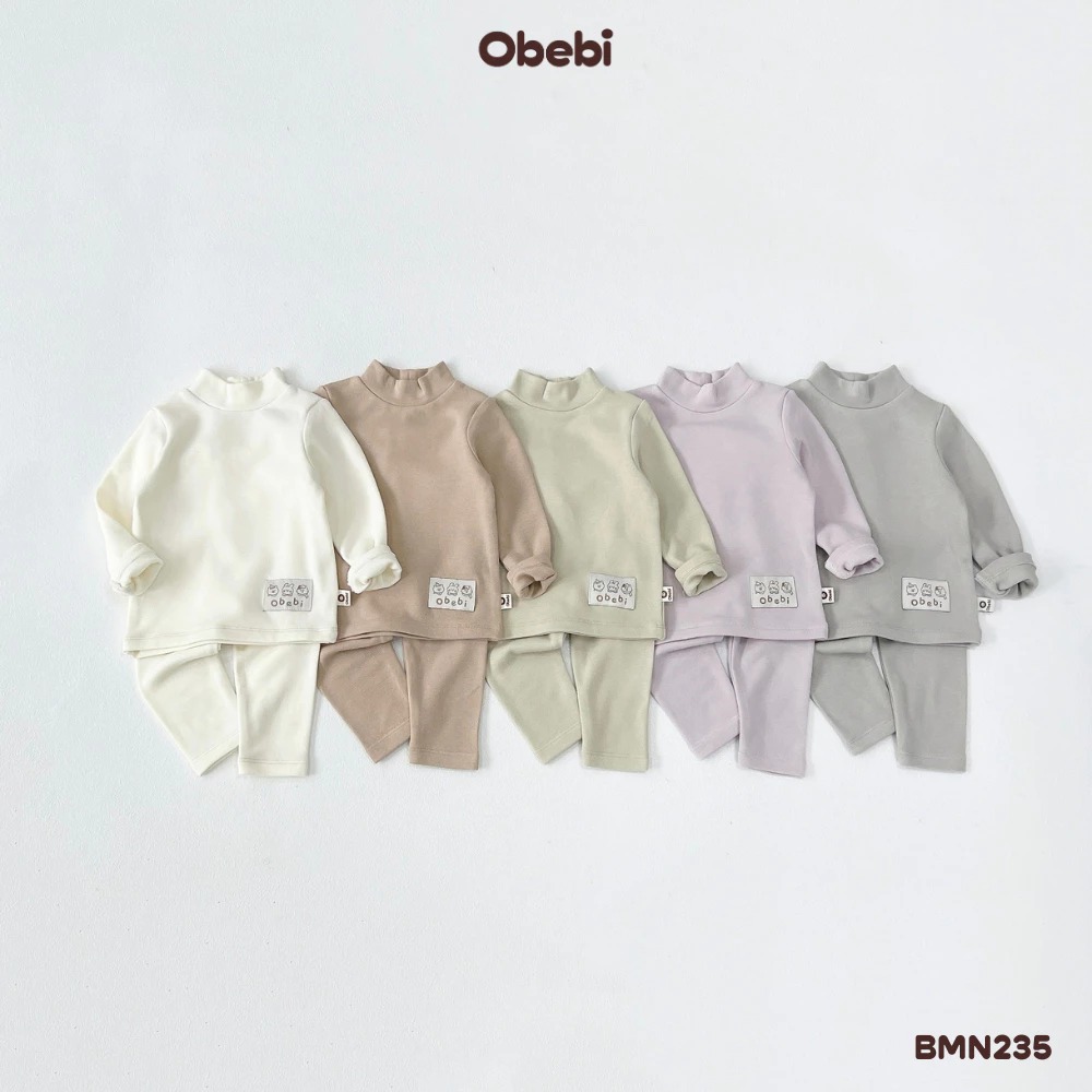 OBEBI - BỘ MẶC NHÀ CỔ LIỀN MÁC GẤU ÁO (66-120)