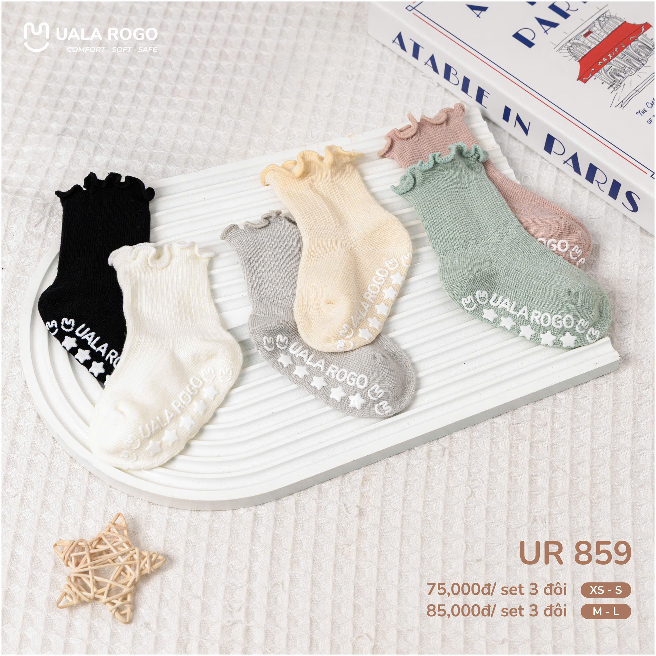 UALA ROGO - SET 3 TẤT UR859