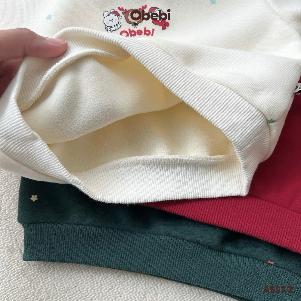 OBEBI - Áo nỉ em bé hoạ tiết ngôi sao(73-120)