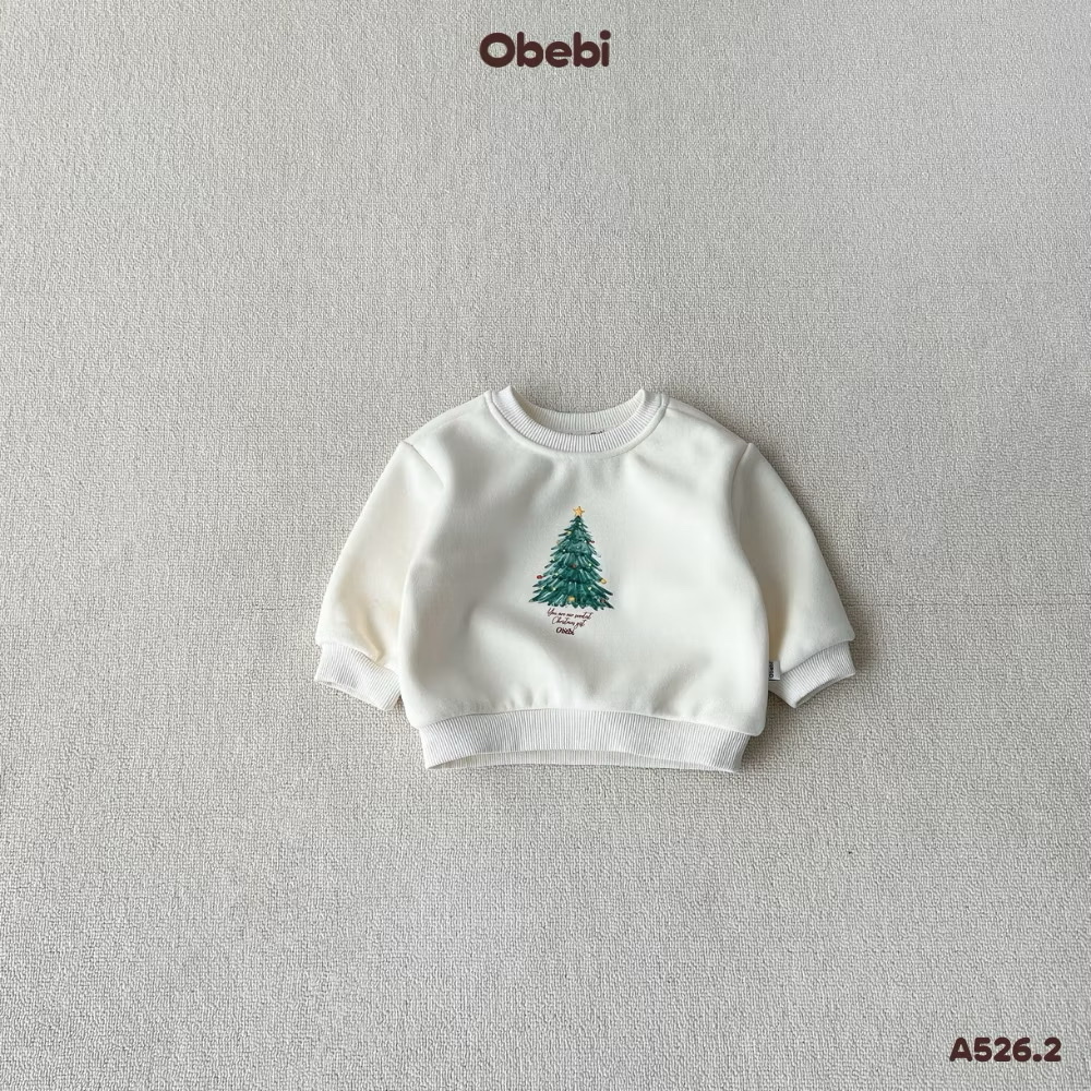 OBEBI - Áo nỉ in cây thông(73-120)