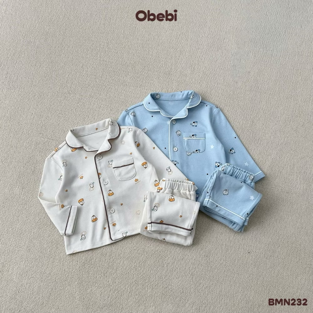 OBEBI - Bộ mặc nhà Pyjama hoạ tiết(73-120)