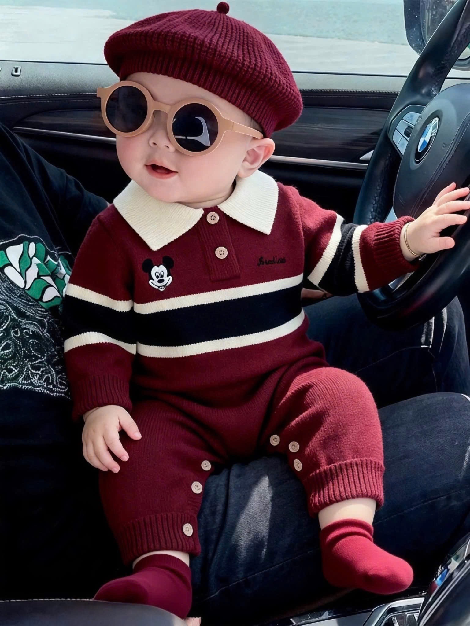 TMT - Body len cổ Polo thêu Mickey(66-90)