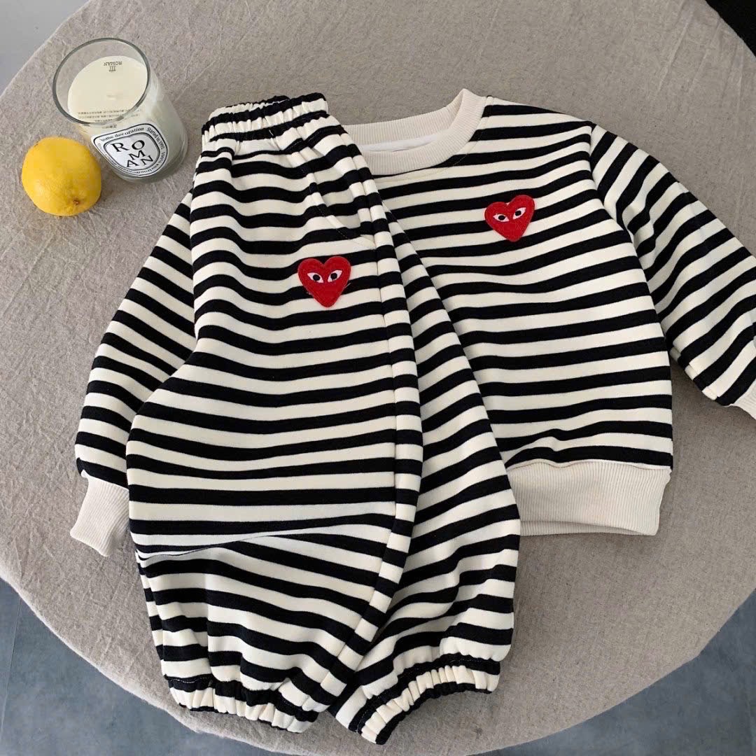 BK - Bộ nỉ tim lót lông(90-140)