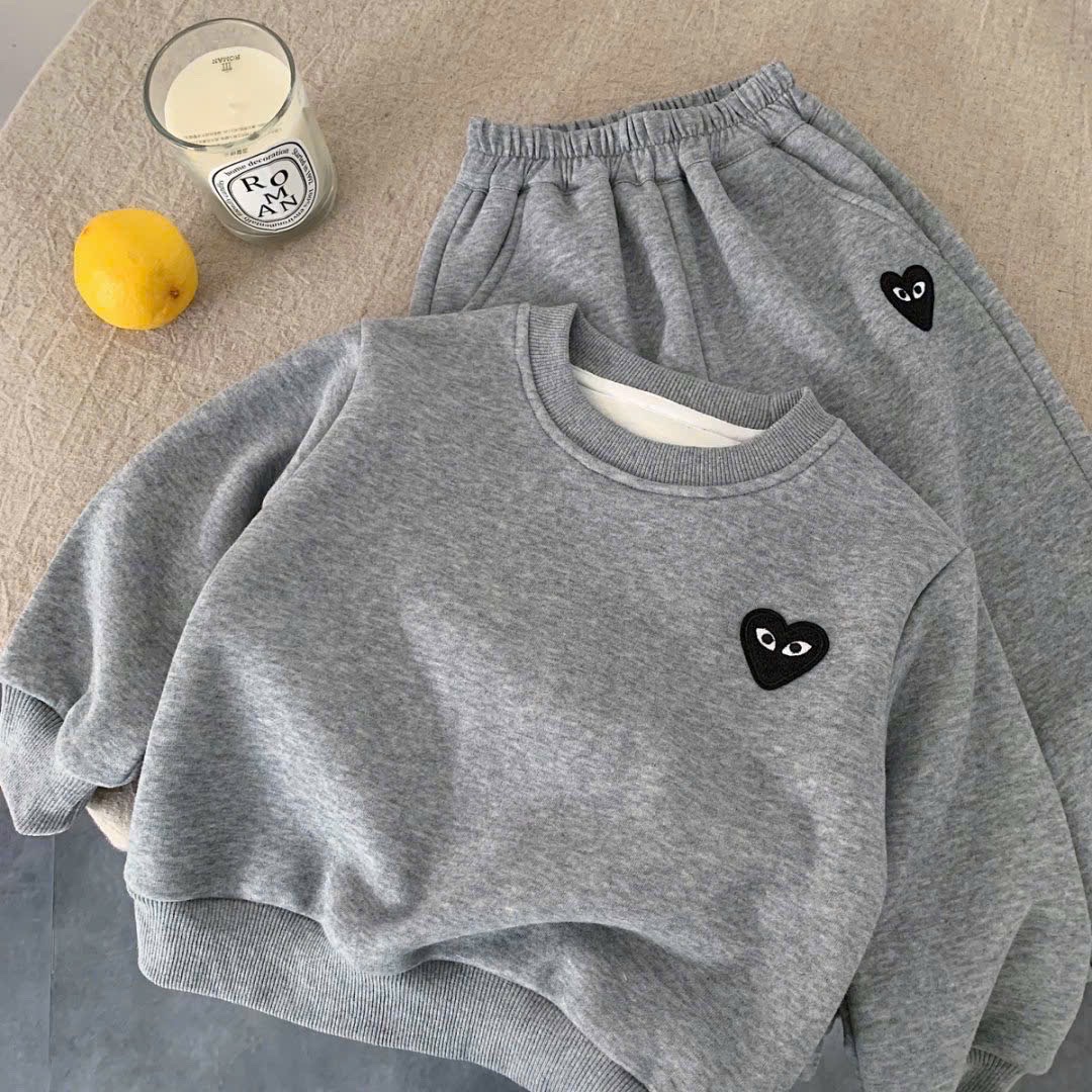 BK - Bộ nỉ tim lót lông(90-140)