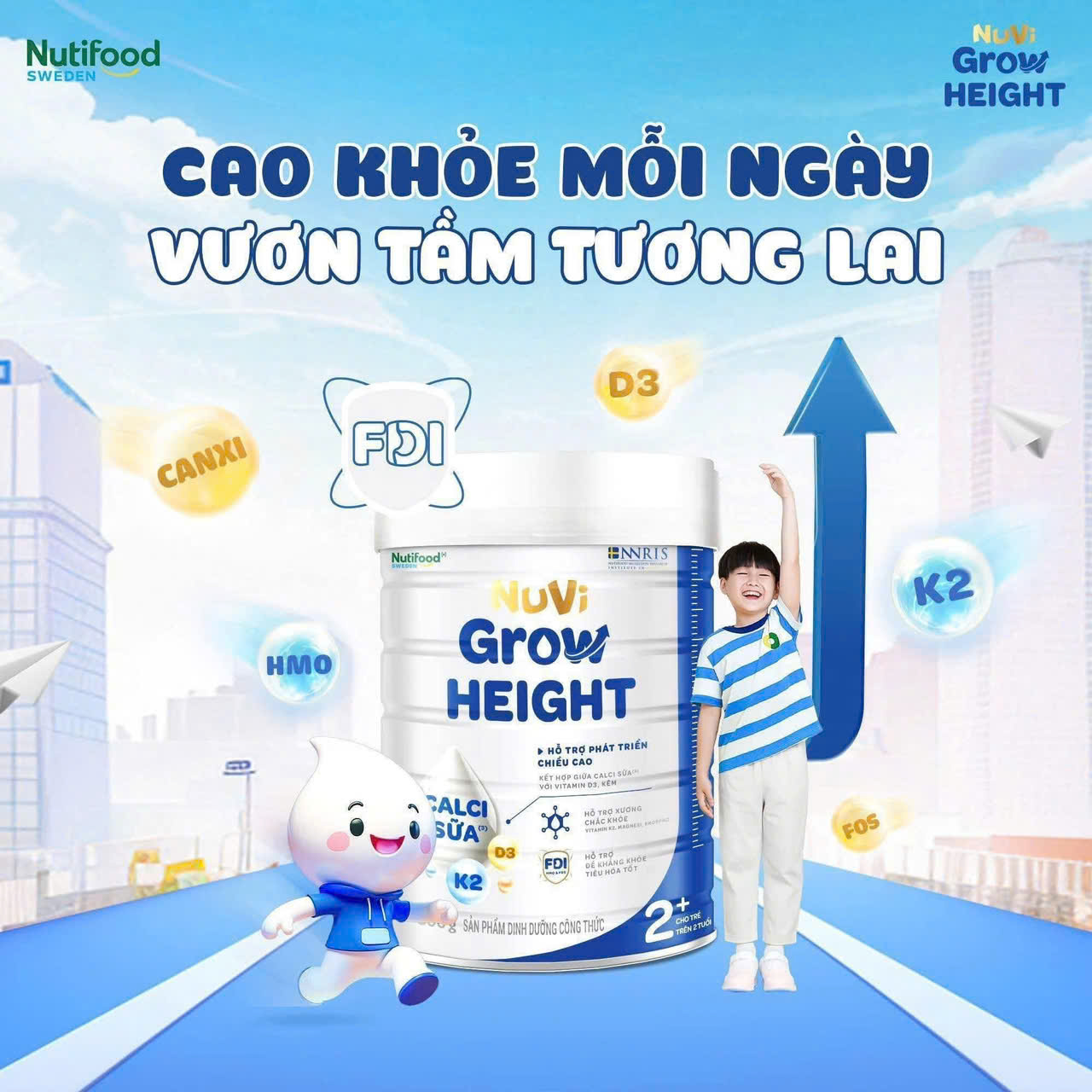 NUTIFOOD - SỮA BỘT NUVI GROW HEIGHT
