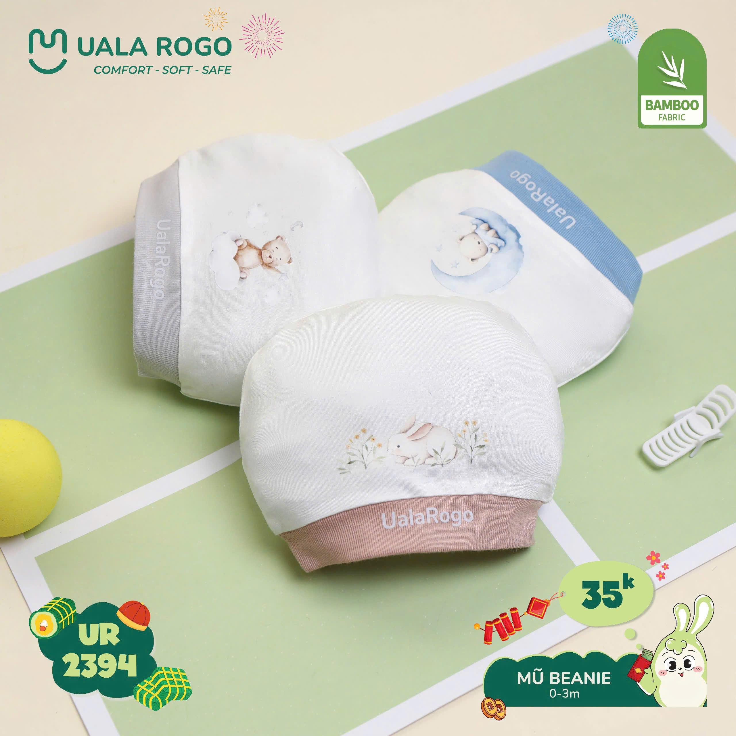 UALA ROGO - MŨ TAI GẤU UR2394