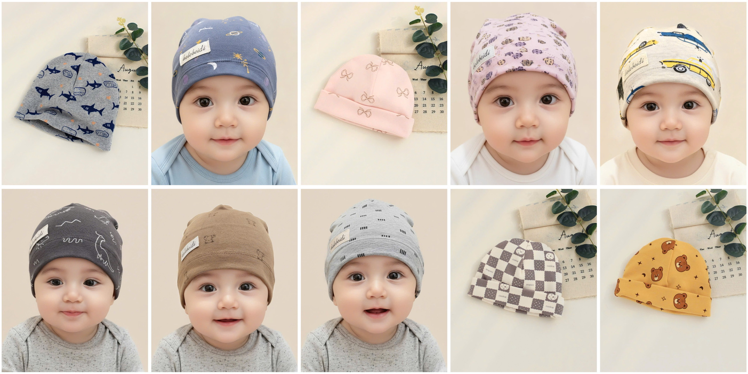 BK - Mũ cotton in hình MU09(M,L)