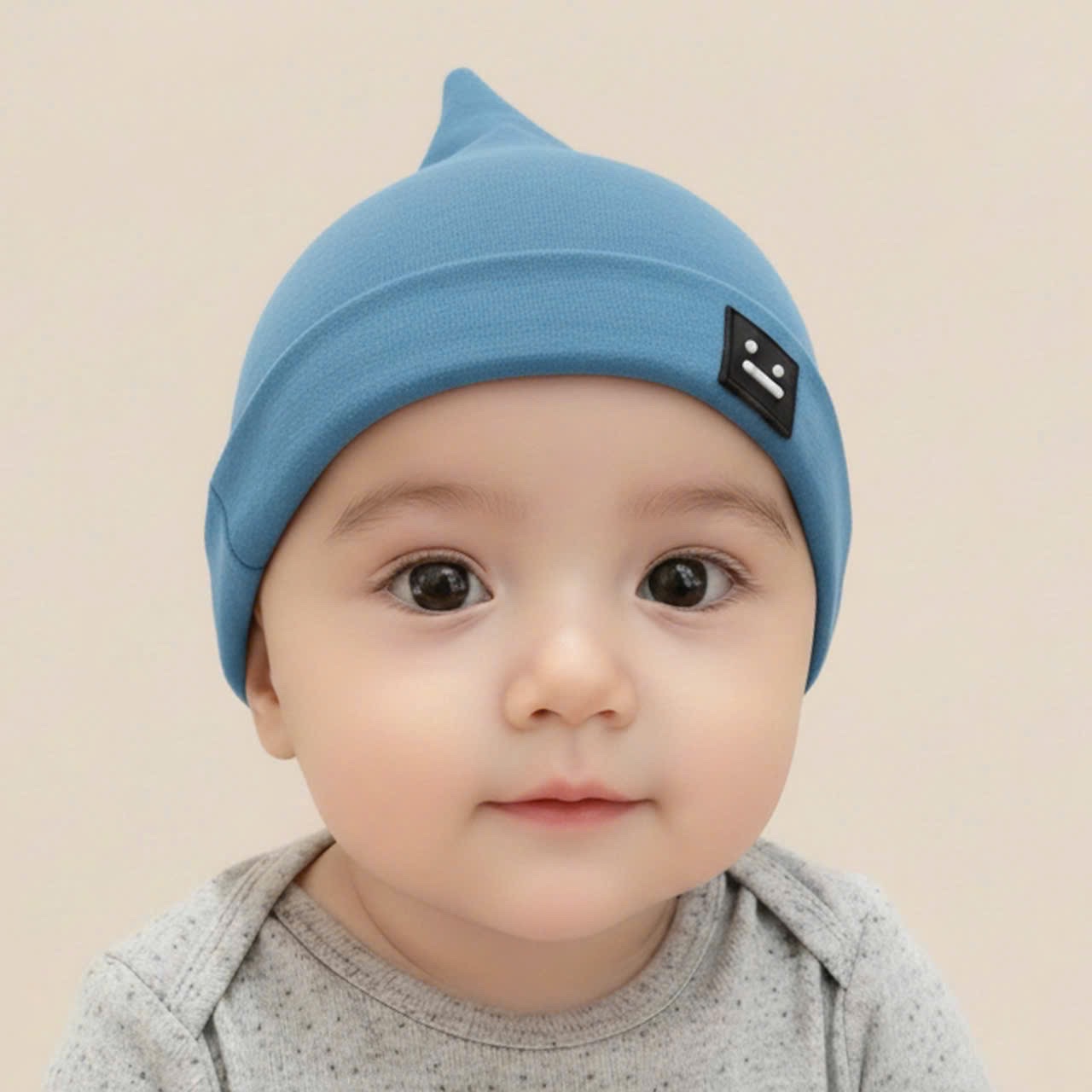 BK - Mũ cotton xanh HAPPY(M,L)