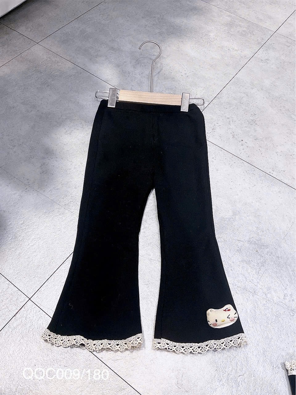 KB - Quần legging tăm loe lót nỉ Mèo ngọc(90-130)