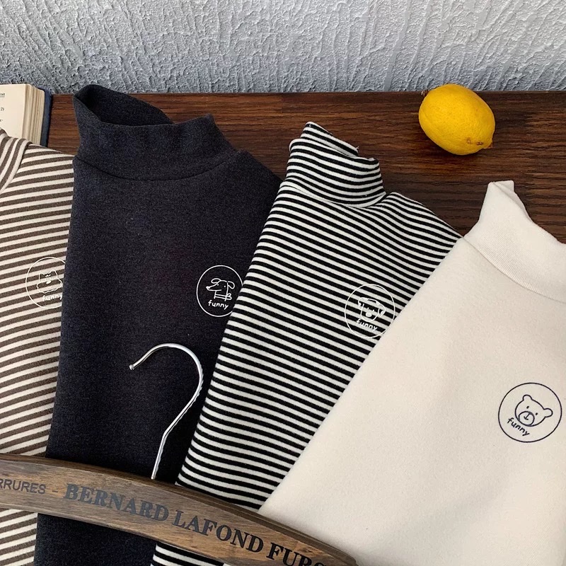 TL - Áo giữ nhiệt chữ HI lót nỉ(80-130)