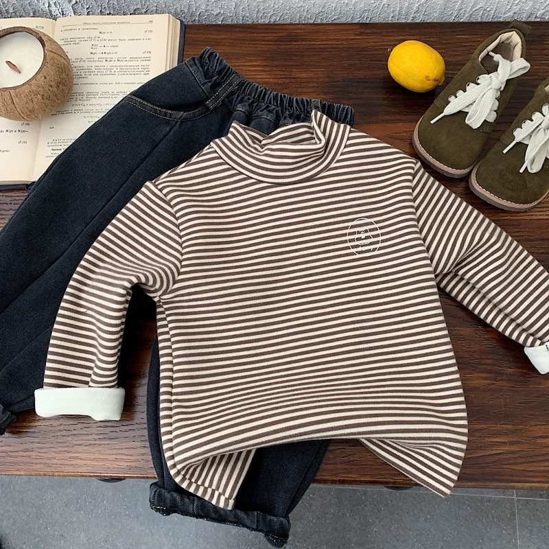 TL - Áo giữ nhiệt cổ 3 phân lót nỉ(80-130)